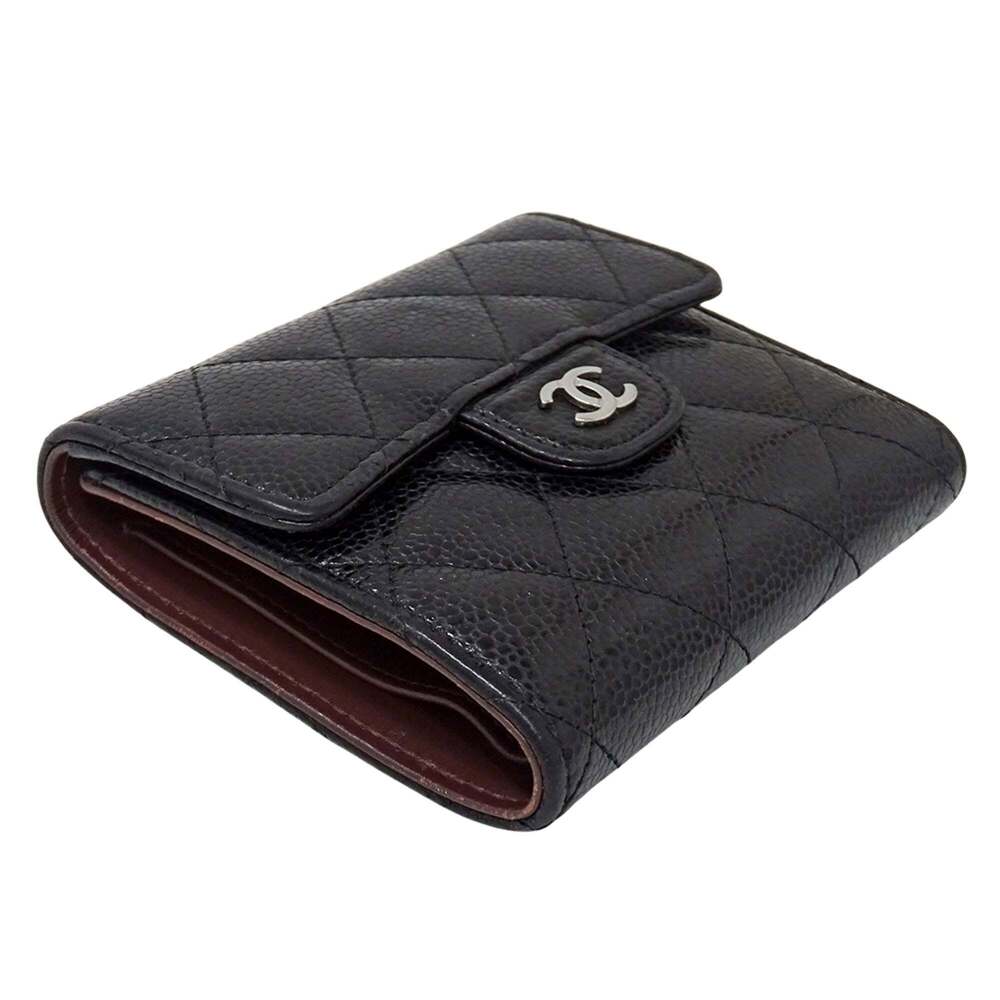CHANEL Authentic Black Caviar Leather Wallet - Picture 3 of 15